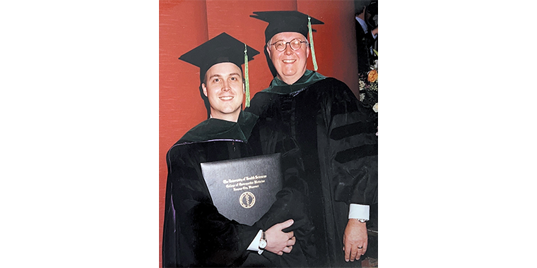 James MacKenzie, DO, and father